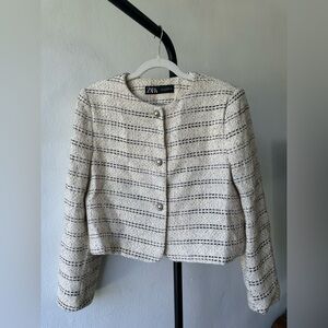 Zara Women's Tweed Blazer
